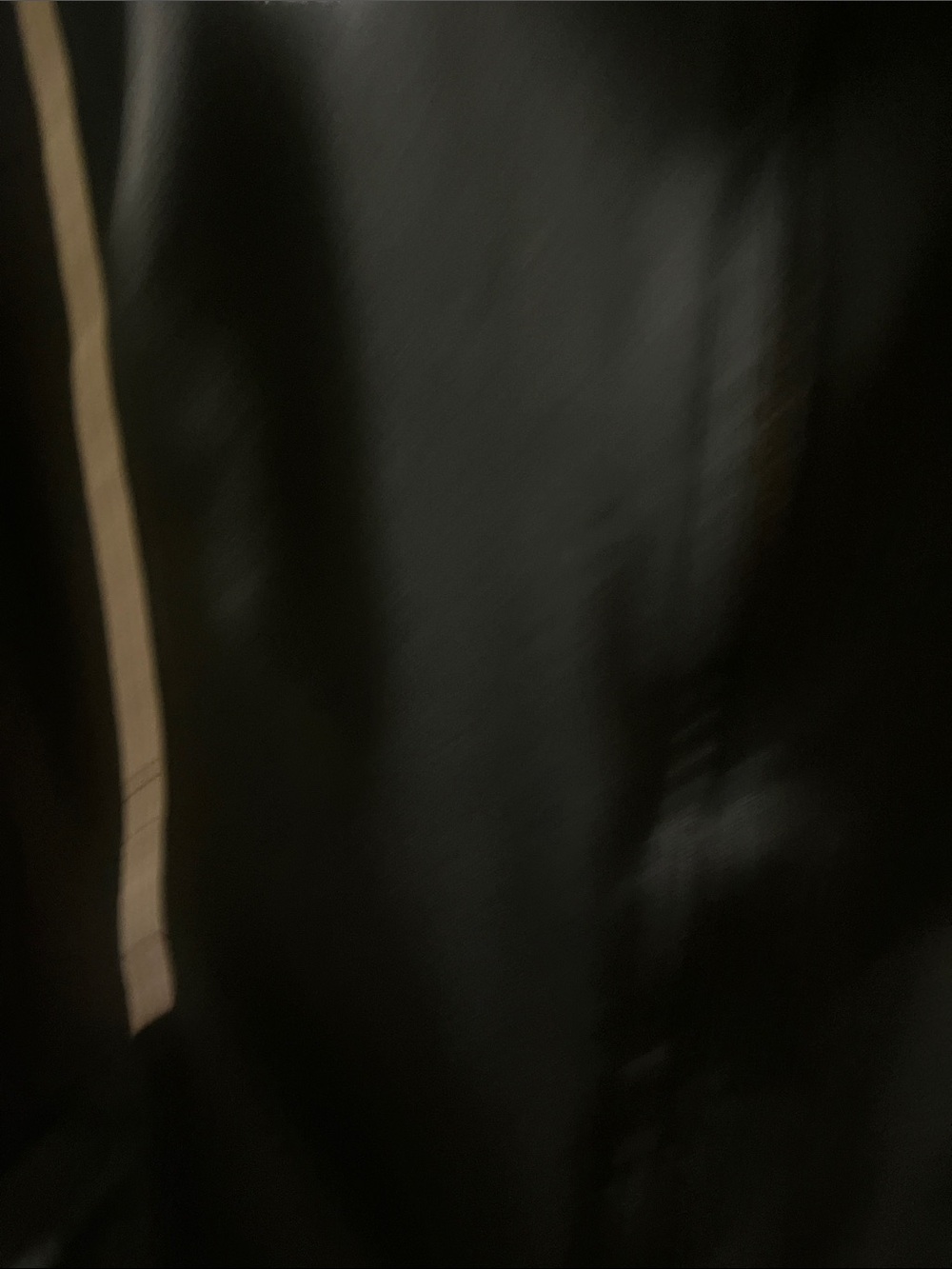 adidas Black Performance Track Jacket with White Trim - Picture 3 of 8